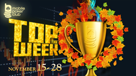“Top of the week” at Mobile Poker Club!