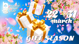 Come and join the \"Gift Season\" at the Mobile Poker Club!