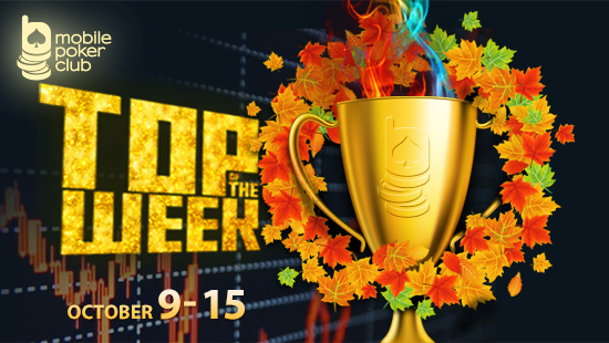 The \"Top of the Week\"  in the Mobile Poker Club