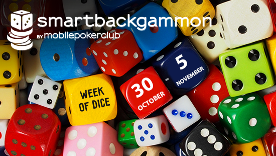\"Dice Week\" in the SmartBackgammon app!