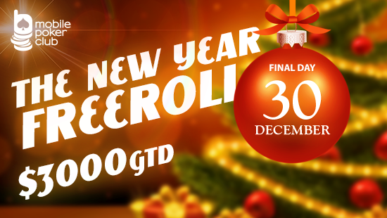 New Year Freeroll $3,000 GTD!