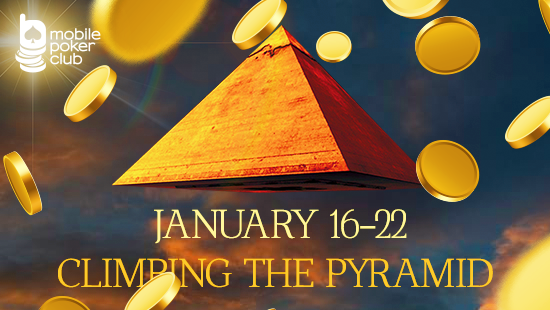 Conquer the pyramid in the Mobile Poker Club and win prizes!