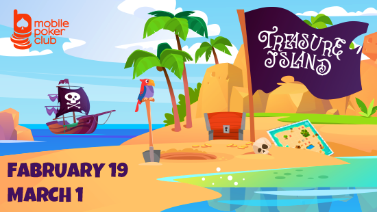 Exciting “Treasure Island” promotion at the Mobile Poker Club!