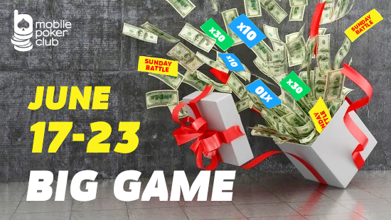 Win Big Prizes in the \"Big Game\" Promotion from Mobile Poker Club!
