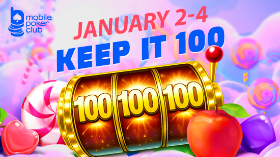 Keep It 100 Promotion at Mobile Poker Club