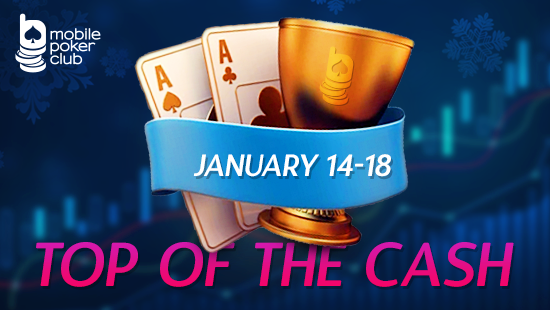 Акция «Топ кэш-игры» в Мобильном Покер Клубе!